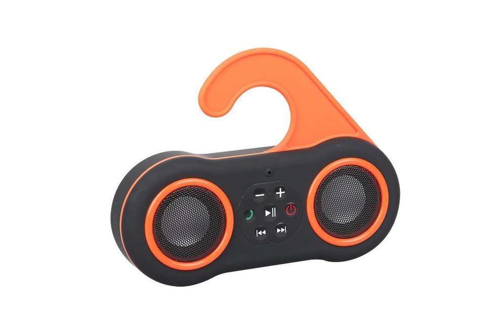 Oroview MAIN-35264 Waterproof Stereo Bluetooth Shower Speaker and Speakerphone, Green/Black N6