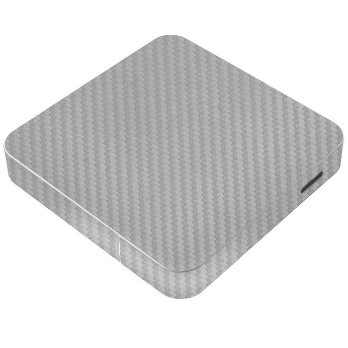 Skinomi TechSkin - Pivos XIOS DS Media Player - Carbon Fiber Silver Full Body Skin Protector / Front & Back Premium... N2