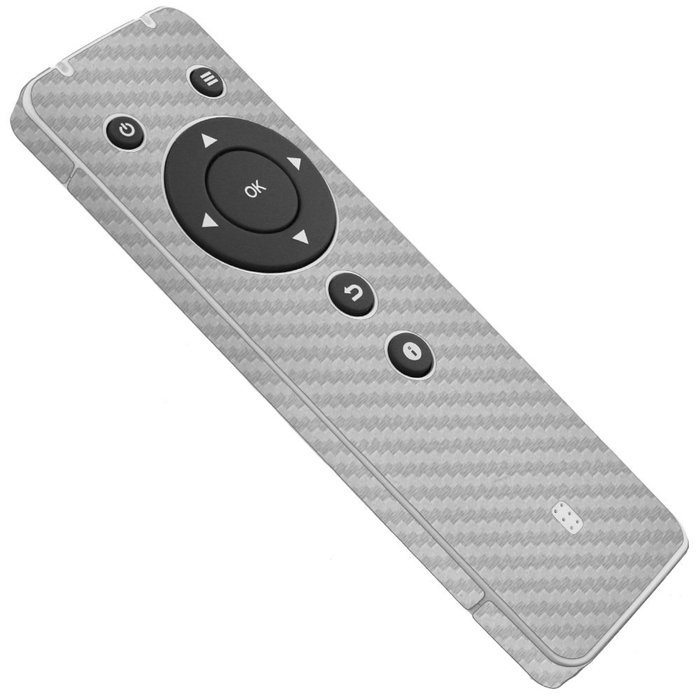 Skinomi TechSkin - Pivos XIOS DS Media Player - Carbon Fiber Silver Full Body Skin Protector / Front & Back Premium... N3