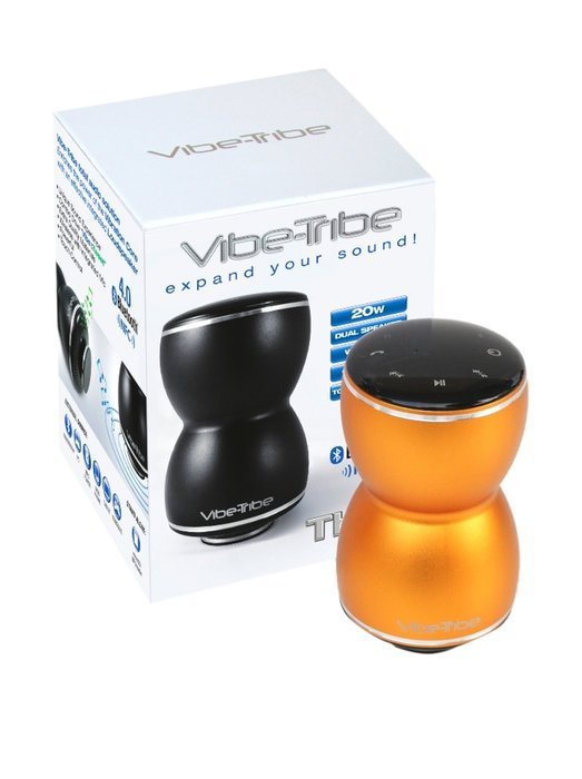 Vibe-Tribe Thor Gold: 20Watt Bluetooth Full-Feature Vibration Speaker, Hands-free, MP3 reader N4