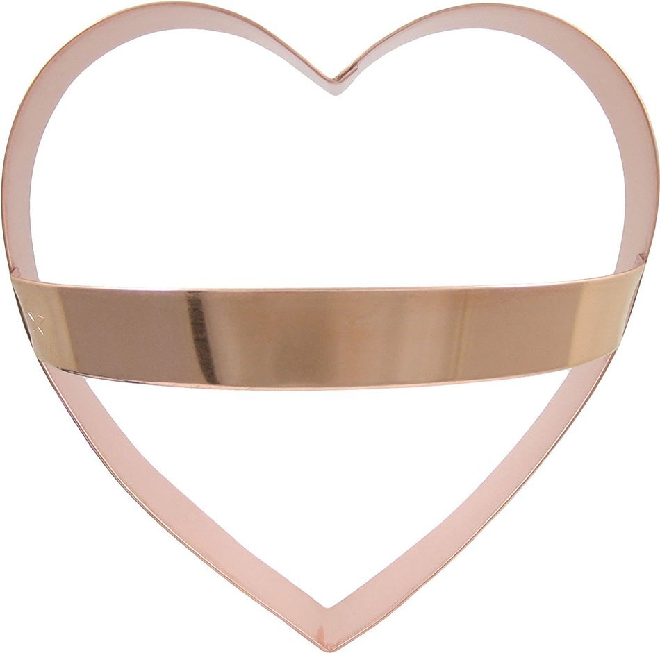 CopperGifts: Heart Cookie Cutter (7-inch with handle)