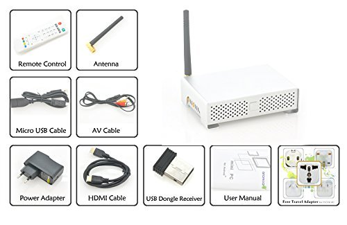 Quad Core TV Box - 1.4GHz Quad-Band RK3188 CPU, Android 4.2 OS, Aluminum Alloy Casing, 1080p Full HD Video, Bluetooth N8