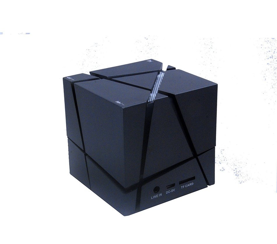 Bluetooth Speaker, Hi-tec Led Light Cube Portable Bluetooth Speaker with Fm Radio 30, Build-in Microphone, Work... N5