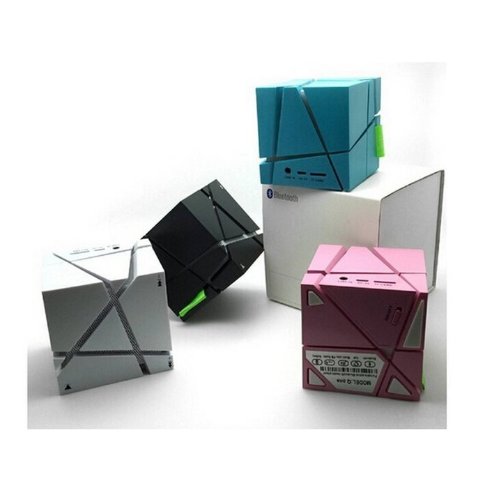 Bluetooth Speaker, Hi-tec Led Light Cube Portable Bluetooth Speaker with Fm Radio 30, Build-in Microphone, Work... N6