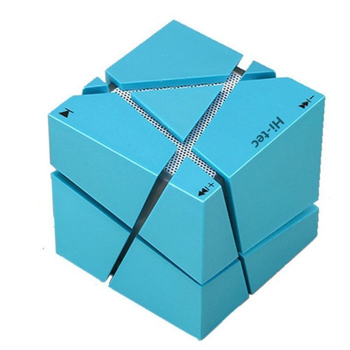 Bluetooth Speaker, Hi-tec Led Light Cube Portable Bluetooth Speaker with Fm Radio 30, Build-in Microphone, Work... N7