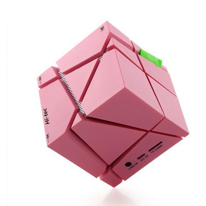 Bluetooth Speaker, Hi-tec Led Light Cube Portable Bluetooth Speaker with Fm Radio 30, Build-in Microphone, Work... N14