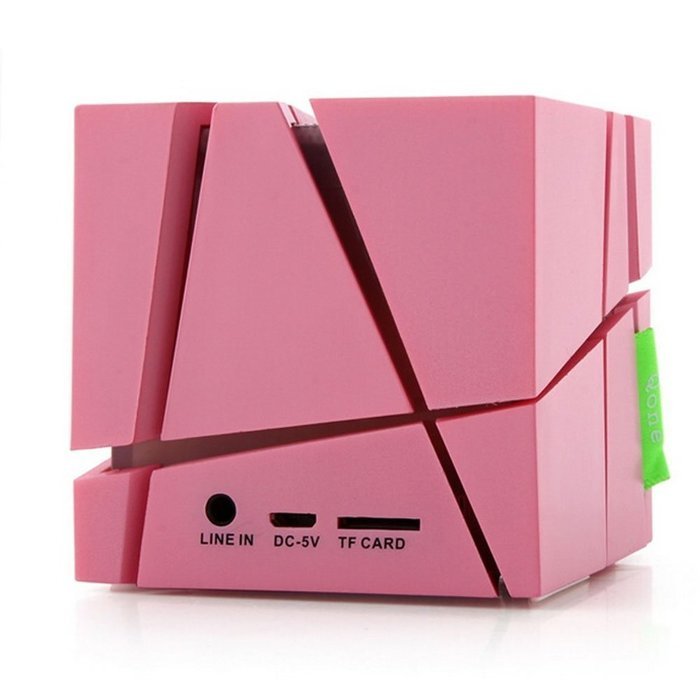 Bluetooth Speaker, Hi-tec Led Light Cube Portable Bluetooth Speaker with Fm Radio 30, Build-in Microphone, Work... N15
