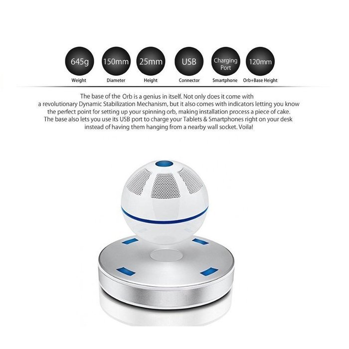 ICE FROG Levitating Bluetooth Speaker, Wireless Magnetic Floating ...