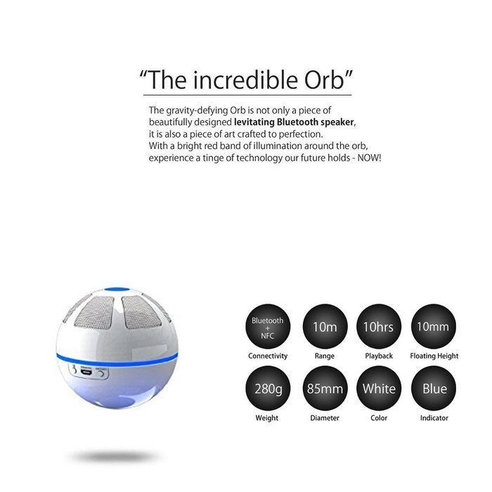ICE FROG Levitating Bluetooth Speaker, Wireless Magnetic Floating Rotating Speaker with NFC Function For iPhone... N4