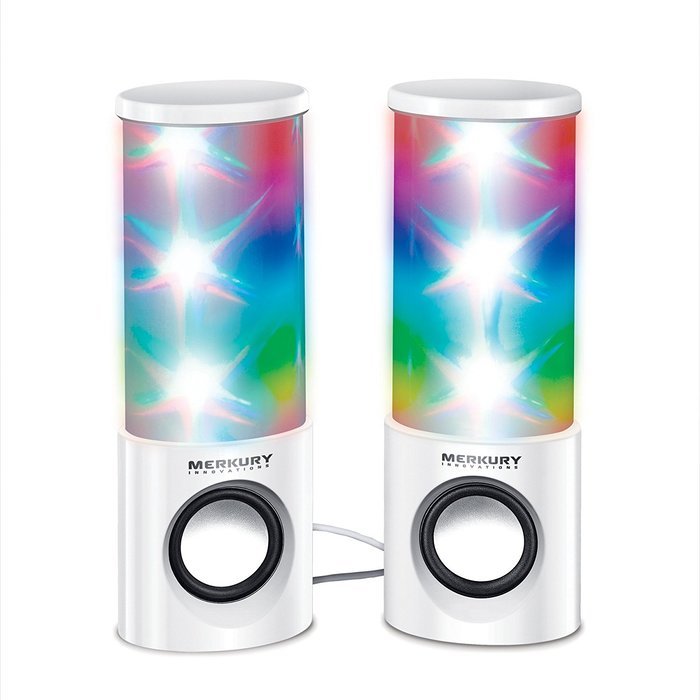 Supernova Bluetooth Wireless Dancing LED Speaker - Multi-Color Light Show - White (MI-SPB23-199)