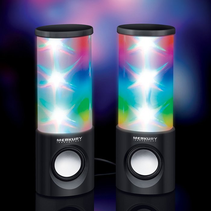 Supernova Bluetooth Wireless Dancing LED Speaker - Multi-Color Light Show - White (MI-SPB23-199) N8
