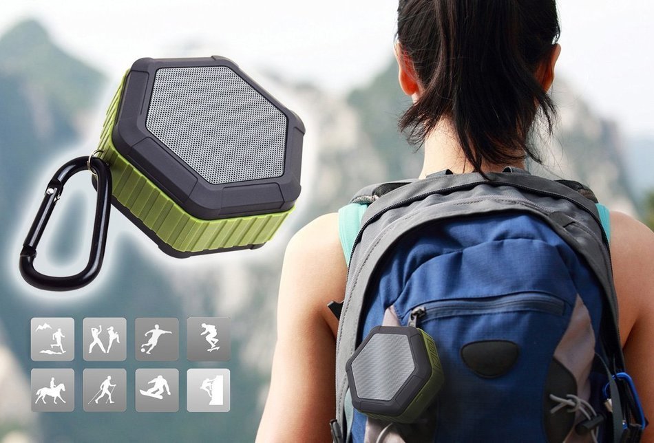 Bluetooth Speakers, HugeTree Protable Wireless Bluetooth 4.0 Best Outdoor Shower Speaker with IP67 Waterproof... N5