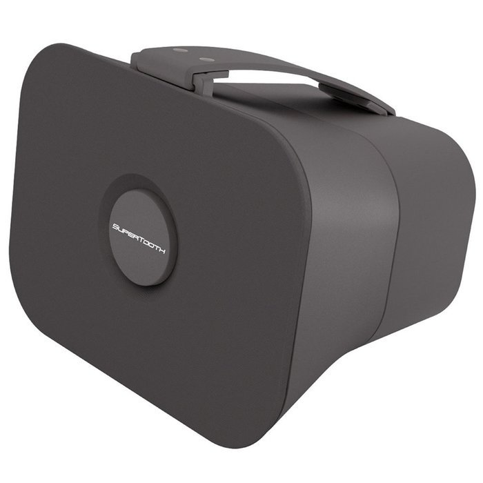 SuperTooth D4 Bluetooth Stereo Speaker - Retail Packaging - Stone Grey