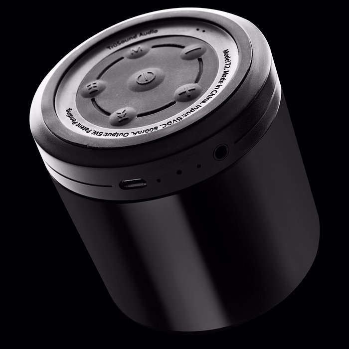 Tr&uuml;sound Wireless Bluetooth Speaker, CSR 3.0 Bluetooth Speaker Phone, Glossy Black