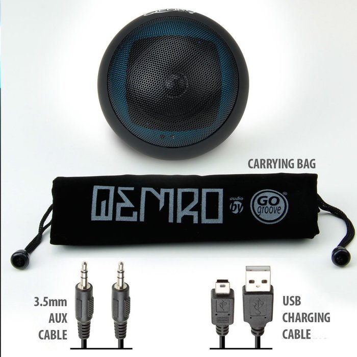 GOgroove 5W Compact Amplifier Bluetooth Dancing Speaker w/ 32 Hour Battery Life - Works With Google Nexus 9 ,... N5