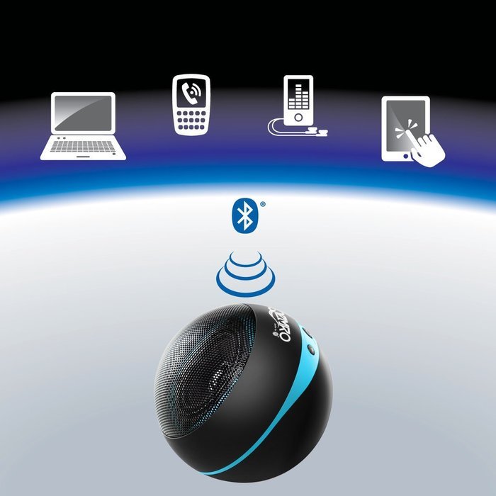 GOgroove 5W Compact Amplifier Bluetooth Dancing Speaker w/ 32 Hour Battery Life - Works With Google Nexus 9 ,... N6