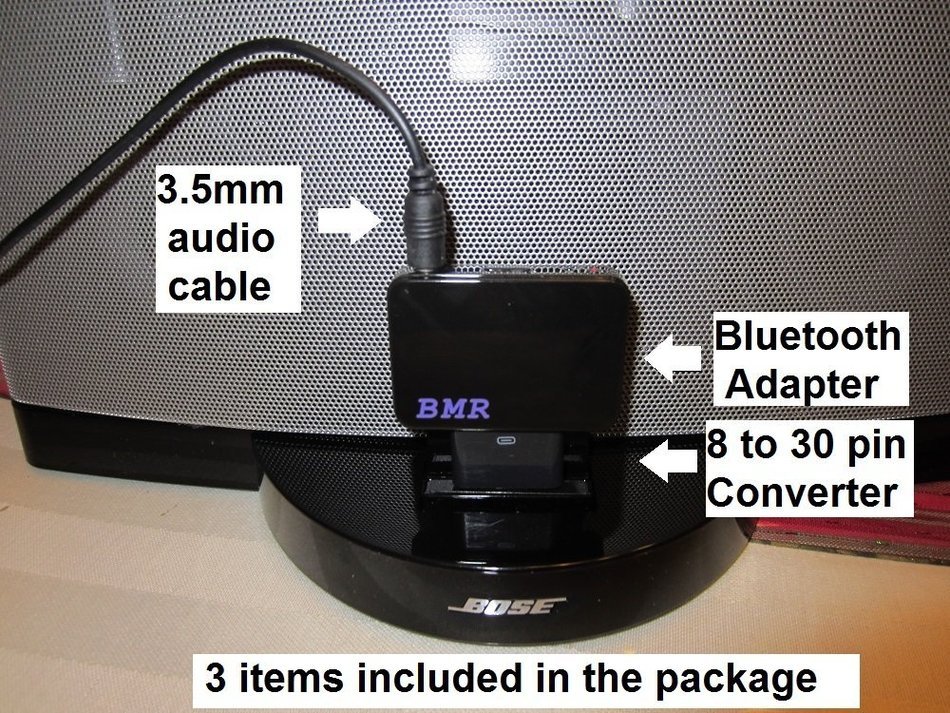 BMR Bluetooth A2DP Wireless Portable Transmitter (Connect to 3.5mm Audio Devices, Pair with Bluetooth Receiver... N4