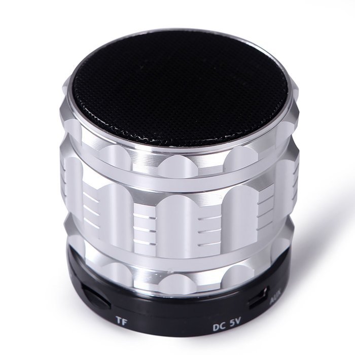 HDE Metallic Rechargeable Wireless Bluetooth Bass Speaker for Streaming Music (Black) N12