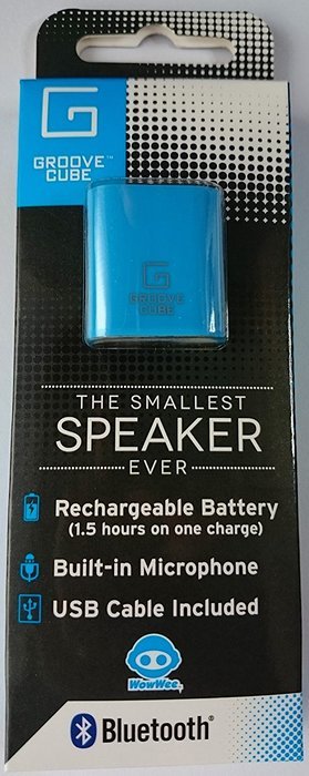 Groove Cube - The Smallest Speaker Ever - Wireless Bluetooth Speaker - Blue