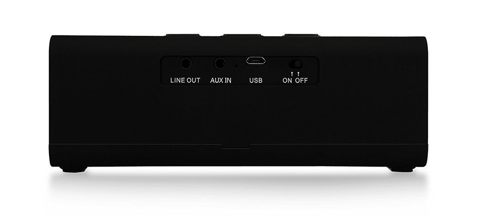 Latte BC235DBLK SoundMagic boom Portable Bluetooth Speaker with a Built-In Microphone and 2 Speakers (Black) N6