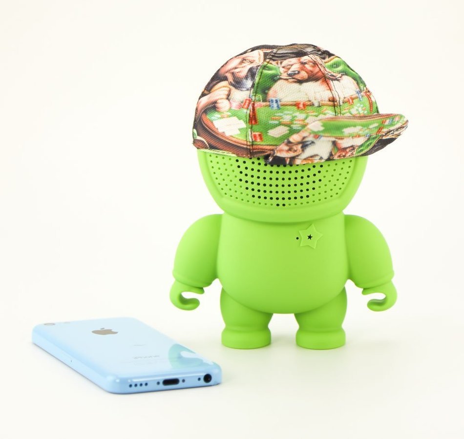 Imixid Audiobots 7.0 Bluetooth Powered Speakerbot (Lime)