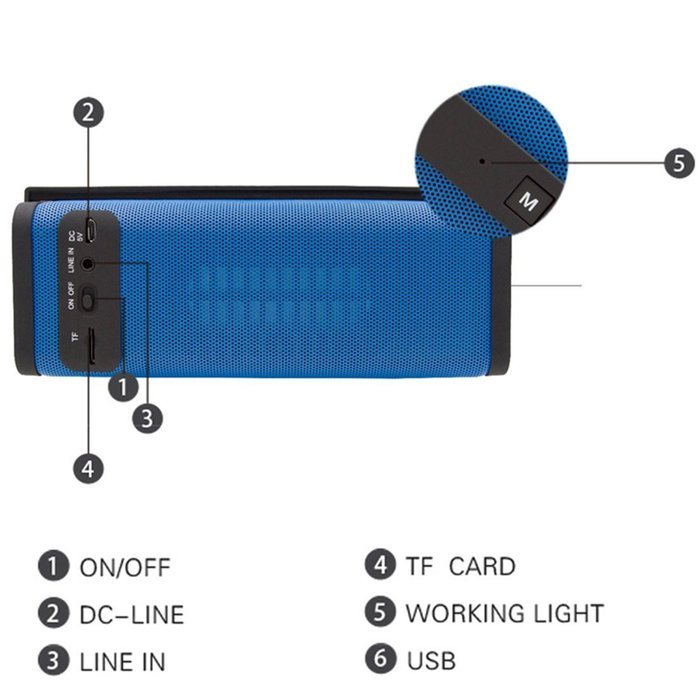 Mini Bluetooth Speakers, HLS S311 10W Dual-Driver Portable Wireless Stereo Outdoor Speaker with FM Radio, Micro... N6