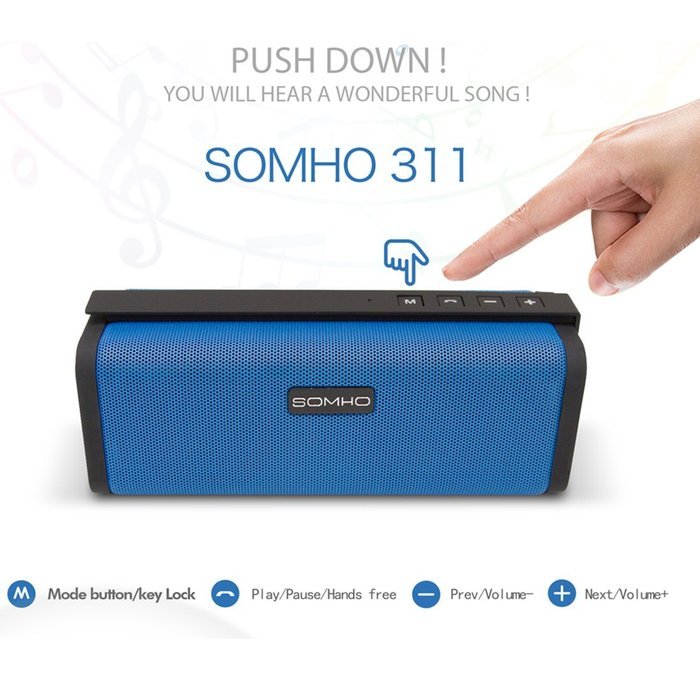 Mini Bluetooth Speakers, HLS S311 10W Dual-Driver Portable Wireless Stereo Outdoor Speaker with FM Radio, Micro... N8