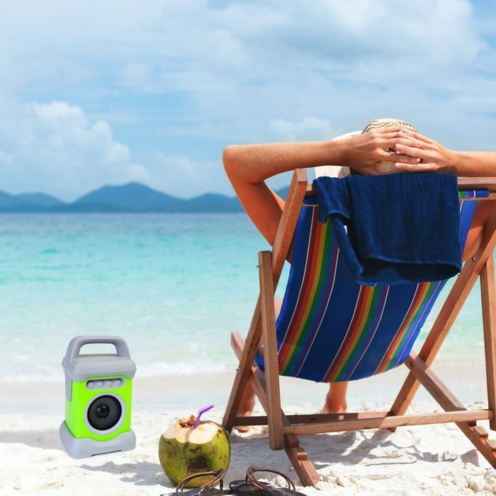 Ivation Bluetooth Waterproof Wireless Speaker for Music, Radio & Podcasts - Perfect in Shower, at the Beach, Bath... N3