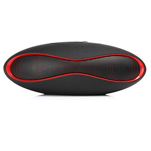 YOUNGFLY Portable Fashionable Wireless Bluetooth Super Bass Rugby Speaker Mic For Samsung iPhone iPad,Black