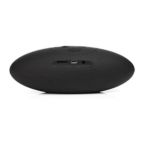 YOUNGFLY Portable Fashionable Wireless Bluetooth Super Bass Rugby Speaker Mic For Samsung iPhone iPad,Black N3