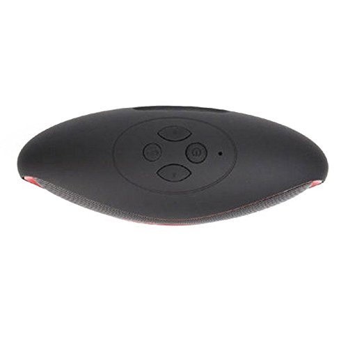 YOUNGFLY Portable Fashionable Wireless Bluetooth Super Bass Rugby Speaker Mic For Samsung iPhone iPad,Black N4