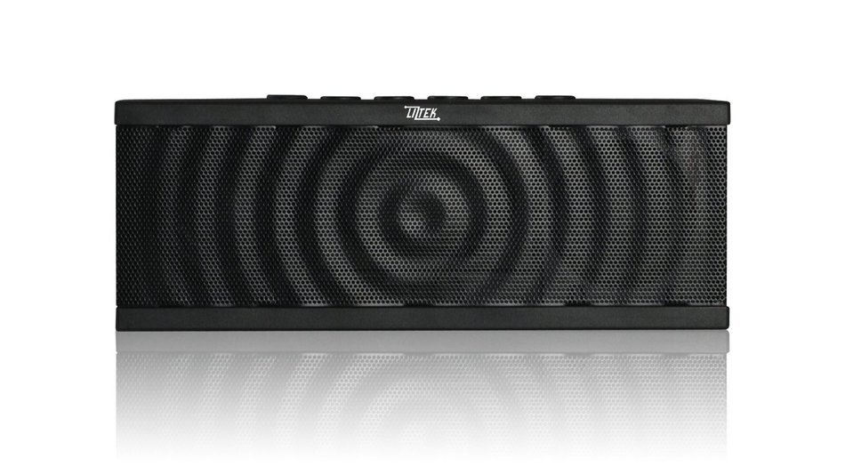 Liztek PSS-100 Portable Wireless Bluetooth Speaker with Built in Speakerphone, 10 Hour Rechargeable Battery (Black)