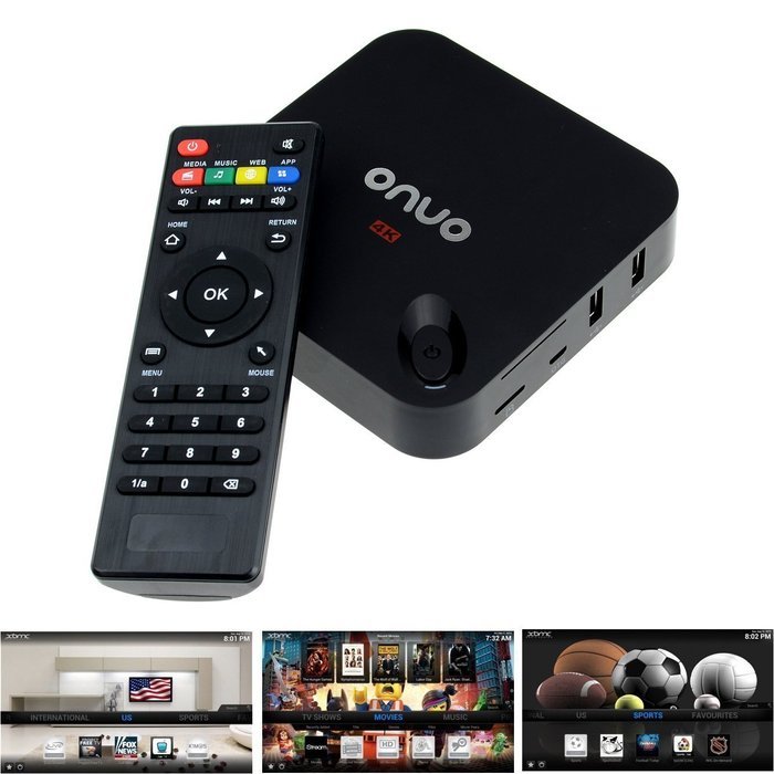 ONVO MXIII android tv box Mini PC 4K google android 4.4.2 Amlogic S802 Quad-Core 2GB/8GB Airplay Miracast DLNA... N2