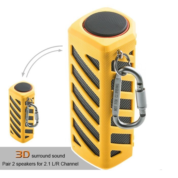 Hapyia Wireless Bluetooth Speaker - Yellow