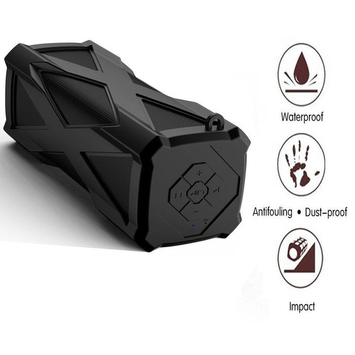 E XiuGe Waterproof Sport Speaker Portable Wireless Speaker with 4000mAh Rechargeable Power Bank/ Mic Function... N3