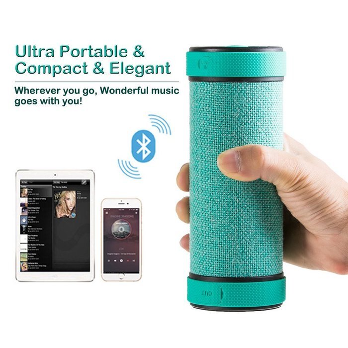 GGSDY Portable Wireless Bluetooth Speaker, 360 degree and 3D Stereo Surround Sound, Up to 18 Hours Playback Time... N24