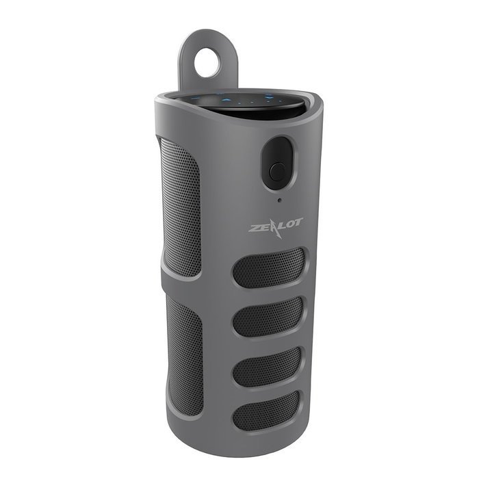 ZEALOT S8 Portable Wireless Bluetooth Speaker with Sling Cover (Gray)
