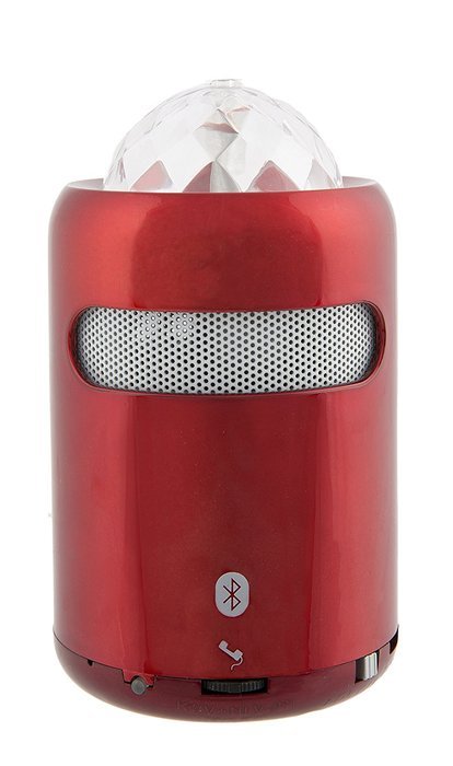 Maven Gifts: Wireless Disco Light Speaker in Red &ndash; Hi-Fi Speaker Quality &ndash; Works With Bluetooth, MP3, MP4 USB,... N2