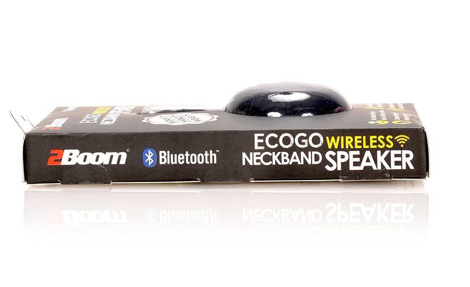 2BOOM Eco Go Mini Wireless Speaker FM Radio Neckband Portable mp3 Microphone Black N3