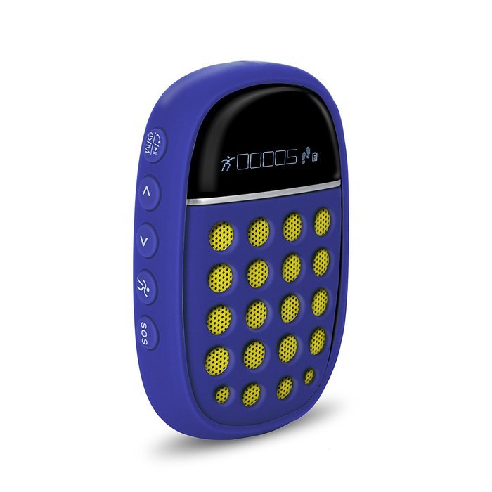MVMT Strider Portable Wireless Bluetooth Speaker With App (Navy and Chartreuse)