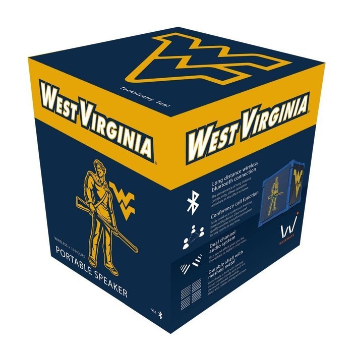 Wiseways Kube Bluetooth Collegiate Speaker for West Virginia School N2