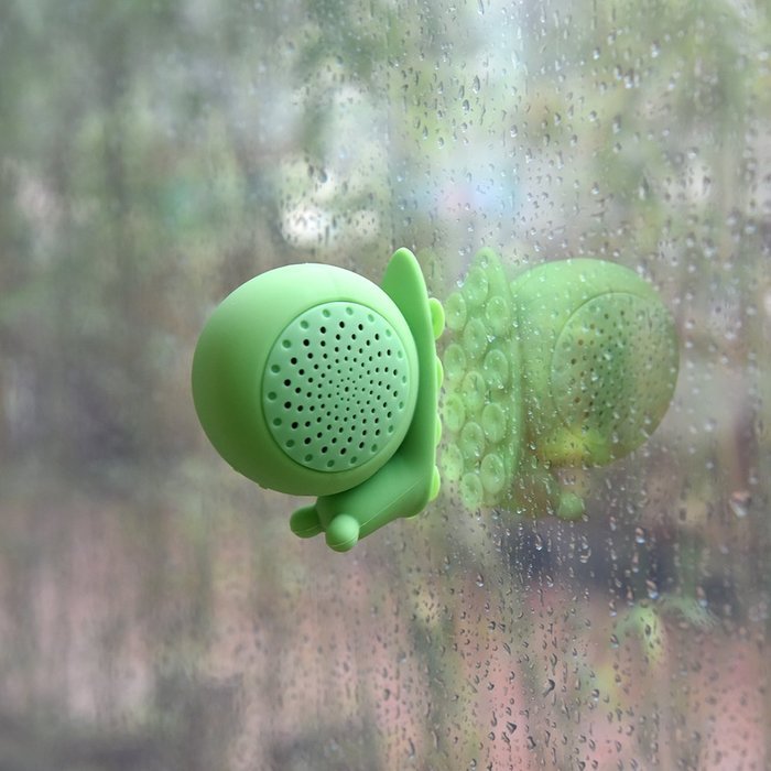 Maison Maxx Creative Cute Small Snail Waterproof Wireless Hands-Free Bluetooth Shower Speaker, Portable Water... N9