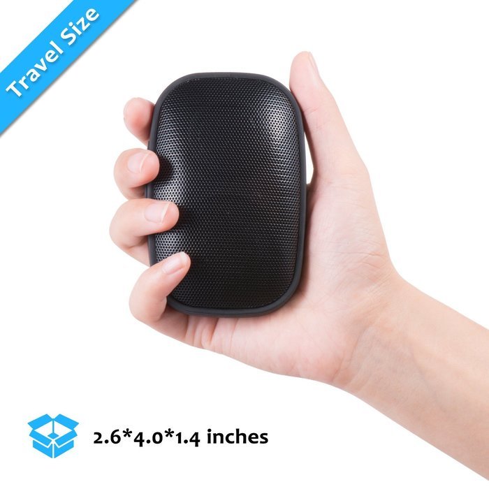 Atill Portable Wireless Bluetooth Speaker for iPhone, iPad, Samsung (Outdoor, Waterproof) - Black N6