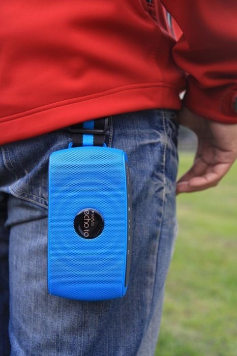 Xwave Echo 6W or 10W Hi-Fi Portable Wireless Bluetooth Speaker with Built-In Microphone, Blue N2