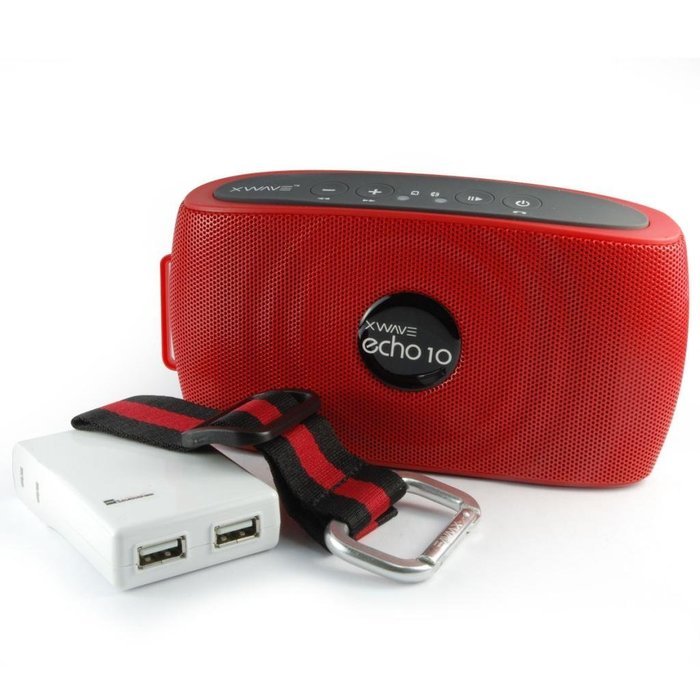 Xwave Echo 6W or 10W Hi-Fi Portable Wireless Bluetooth Speaker with Built-In Microphone, Blue N4