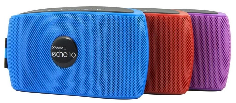 Xwave Echo 6W or 10W Hi-Fi Portable Wireless Bluetooth Speaker with Built-In Microphone, Blue N5
