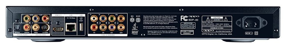OPPO BDP-80 Blu-ray Disc Player with SACD and DVD-Audio (Black) N2