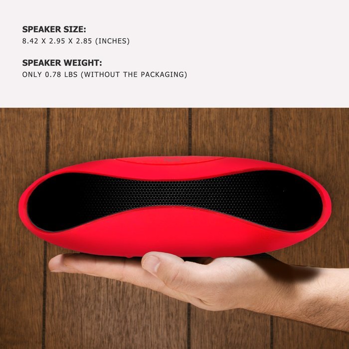 Wireless Bluetooth Speaker USB SD Card Music Player From Fibonic - Best Compact Portable Speakers - Loudest Sound... N10