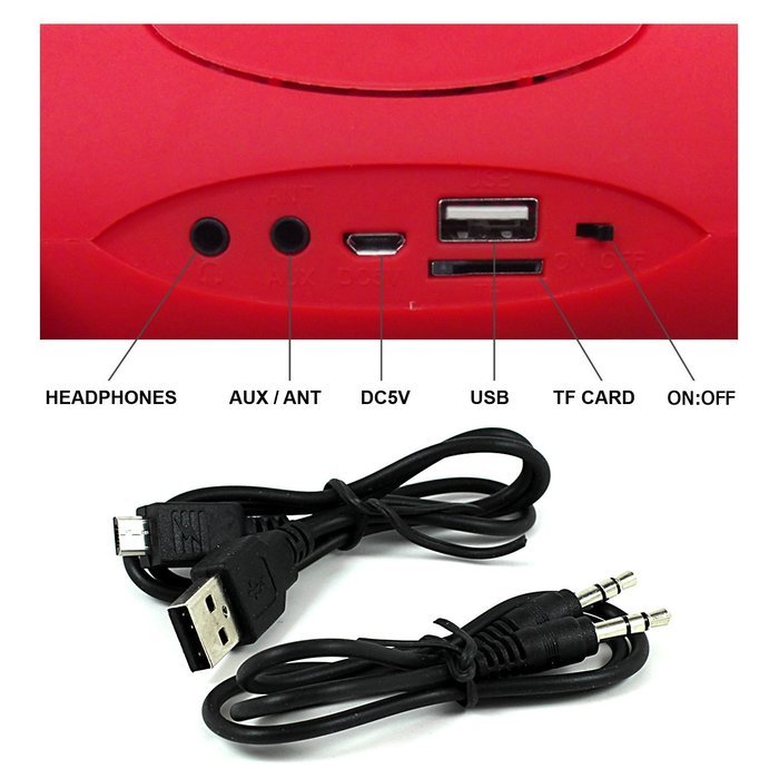 Wireless Bluetooth Speaker USB SD Card Music Player From Fibonic - Best Compact Portable Speakers - Loudest Sound... N15
