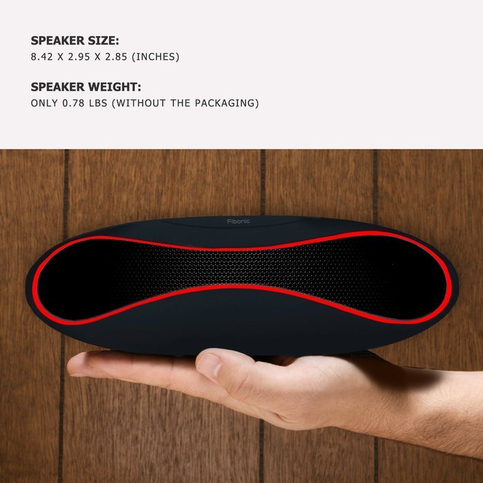 Wireless Bluetooth Speaker USB SD Card Music Player From Fibonic - Best Compact Portable Speakers - Loudest Sound... N18